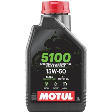 Alyva motociklams Motul 5100 15W50, 1L