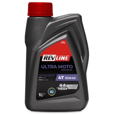 Alyva motociklams Revline MOTO 10W40, 1L