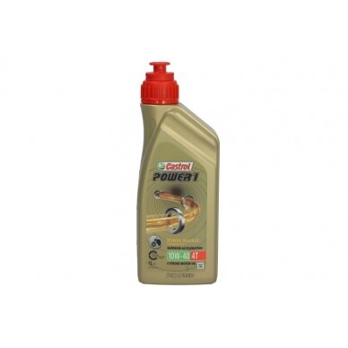 Alyva motociklams Castrol Power 1 10W40, 1L Alyva motociklams Castrol Power 1 10W40, 1L