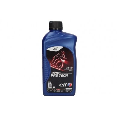 Alyva motociklams ELF MOTO 4 PRO TECH 5W40, 1L Alyva motociklams ELF MOTO 4 PRO TECH 5W40, 1L
