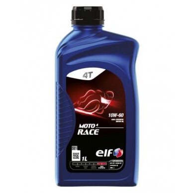 Alyva motociklams ELF MOTO 4 RACE 10W60, 1L Alyva motociklams ELF MOTO 4 RACE 10W60, 1L
