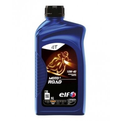 Alyva motociklams ELF MOTO 4 ROAD 10W40, 1L Alyva motociklams ELF MOTO 4 ROAD 10W40, 1L