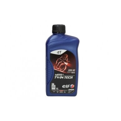 Alyva motociklams ELF MOTO 4 TWIN TECH 20W60, 1L Alyva motociklams ELF MOTO 4 TWIN TECH 20W60, 1L