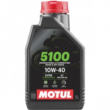 Alyva motociklams Motul 5100 10W40, 1L Alyva motociklams Motul 5100 10W40, 1L