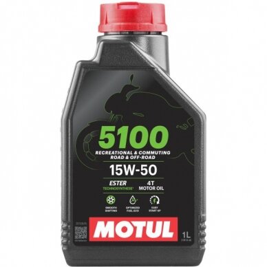 Alyva motociklams Motul 5100 15W50, 1L Alyva motociklams Motul 5100 15W50, 1L