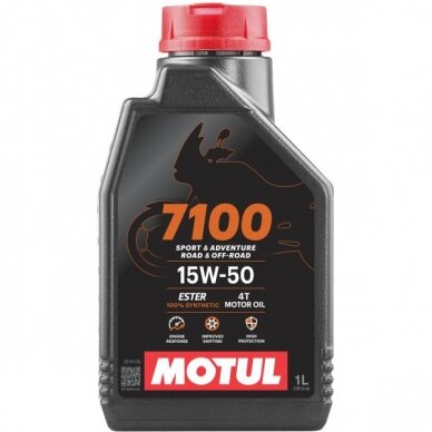 Alyva motociklams Motul 7100 15W50, 1L Alyva motociklams Motul 7100 15W50, 1L