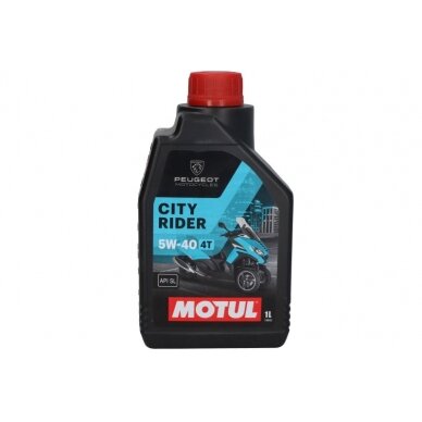 Alyva motociklams Motul CITYRIDER 5W40, 1L PEUGEOT Alyva motociklams Motul CITYRIDER 5W40, 1L PEUGEOT