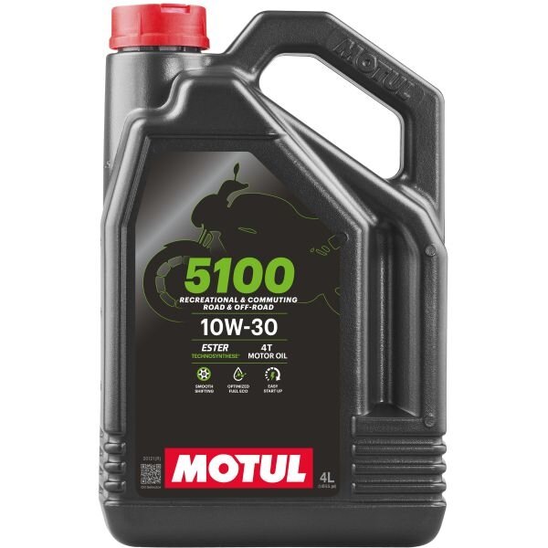 Alyva motociklams Motul 5100 10W30, 4L Alyva motociklams Motul 5100 10W30, 4L