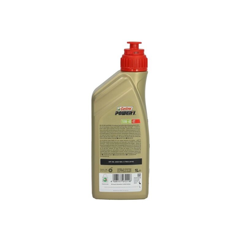Alyva motociklams Castrol Power 1 10W40, 1L 1 Alyva motociklams Castrol Power 1 10W40, 1L 1