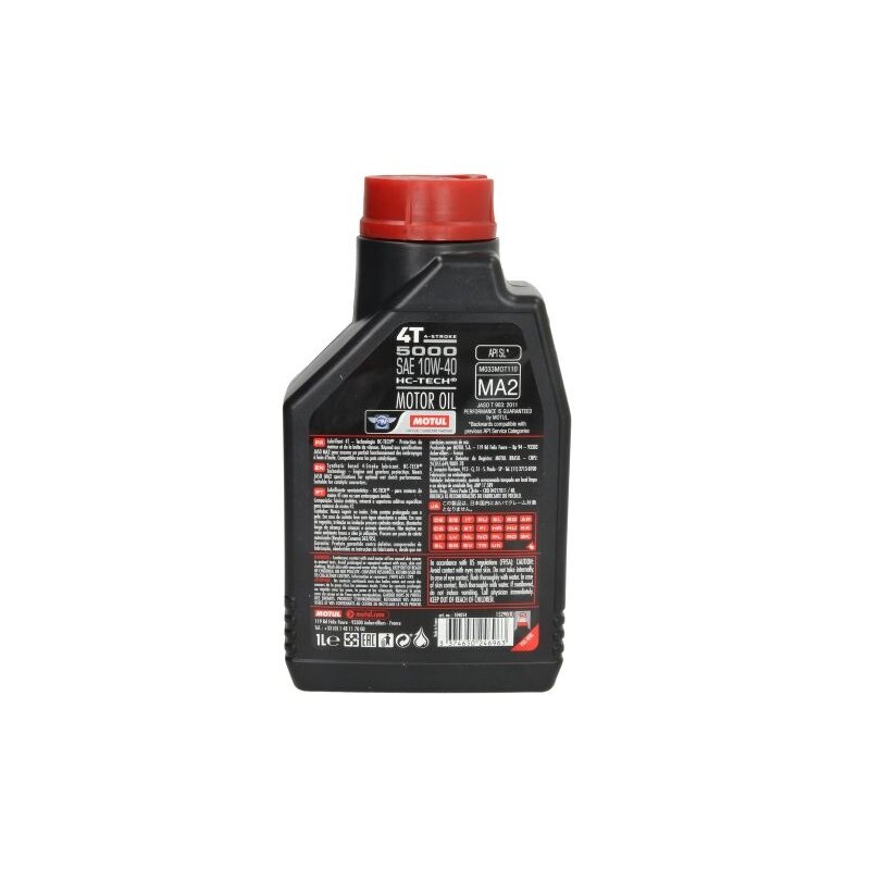 Alyva motociklams Motul 5000 10W40, 1L 1 Alyva motociklams Motul 5000 10W40, 1L 1