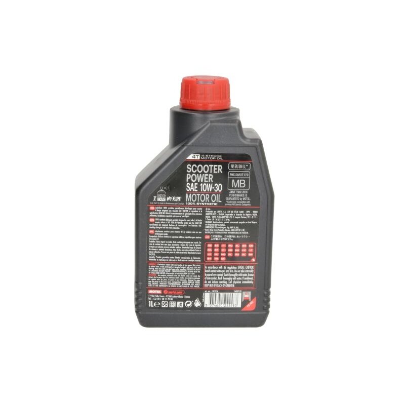 Alyva motociklams Motul Scooter Power 10W30, 1L 1 Alyva motociklams Motul Scooter Power 10W30, 1L 1