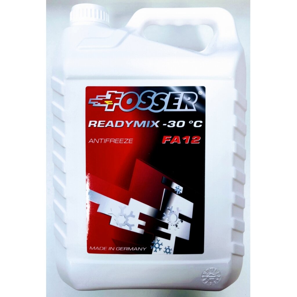 Antifrizas Fosser FA 12, Readymix 5L -30 °C (G12) Antifrizas Fosser FA 12, Readymix 5L -30 °C (G12)