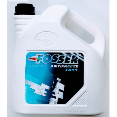 Antifrizas Fosser FA 11, 4l (koncentratas G11 mėlynas) Antifrizas Fosser FA 11, 4l (koncentratas G11 mėlynas)