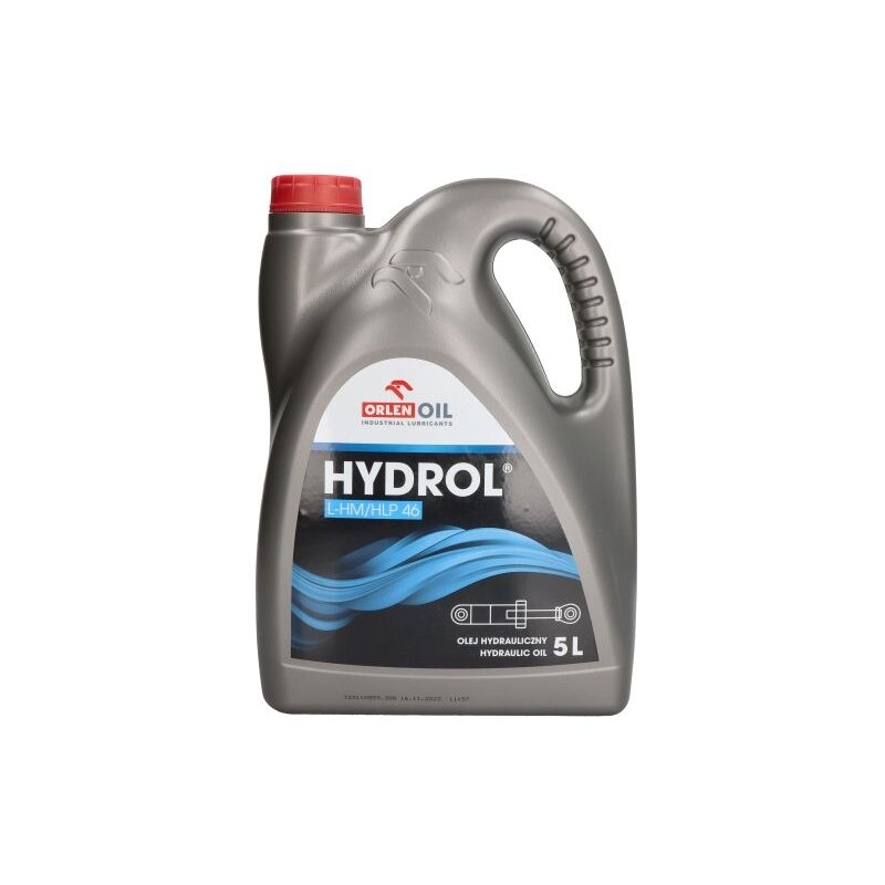 Hidraulinė alyva Orlen Hydrol L-HM/HLP 46, 5L Hidraulinė alyva Orlen Hydrol L-HM/HLP 46, 5L