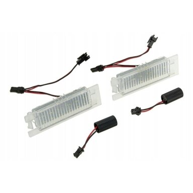 LED numerių apšvietimas Opel Astra H, Adam, Corsa D, Meriva B 2010-