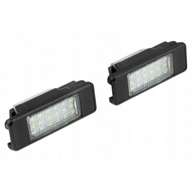 LED numerių apšvietimas Citroen C4 Grand Picasso, DS4, C5, Peugeot 208, 308, 508 2010- LED numerių apšvietimas Citroen C4 Grand Picasso, DS4, C5, Peugeot 208, 308, 508 2010-