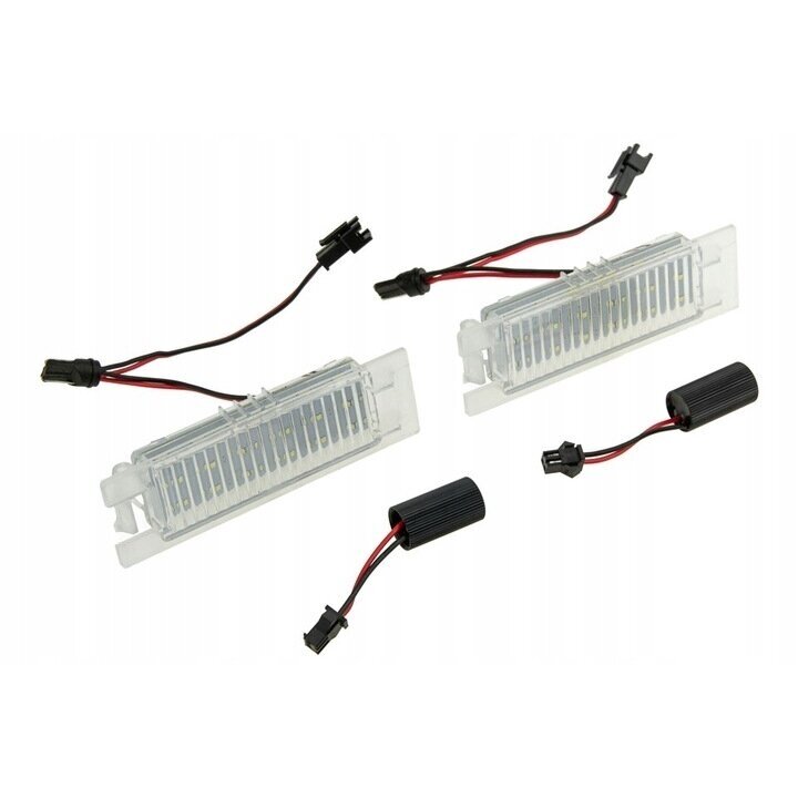 LED numerių apšvietimas Opel Astra H, Adam, Corsa D, Meriva B 2010-