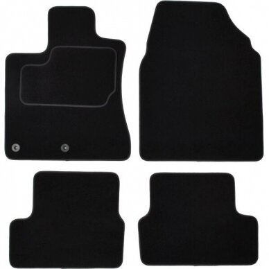 NISSAN QASHQAI I (2007-2013) medžiaginiai salono kilimėliai NISSAN QASHQAI I (2007-2013) medžiaginiai salono kilimėliai