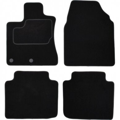 NISSAN QASHQAI I (2007-2014) medžiaginiai salono kilimėliai (5 vietų) NISSAN QASHQAI I (2007-2014) medžiaginiai salono kilimėliai (5 vietų)