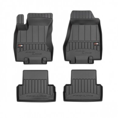 Nissan X-Trail T31 2007-2014 3D guminiai kilimėliai Frogum Proline Nissan X-Trail T31 2007-2014 3D guminiai kilimėliai Frogum Proline