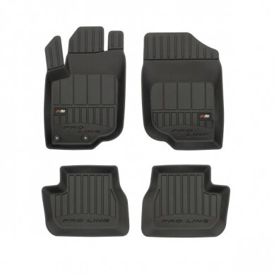Peugeot 207 2006-2015 3D guminiai kilimėliai Frogum Proline Peugeot 207 2006-2015 3D guminiai kilimėliai Frogum Proline
