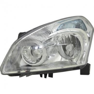 Priekinis žibintas TYC Nissan Qashqai J10, J10E 2006-2010 Priekinis žibintas TYC Nissan Qashqai J10, J10E 2006-2010