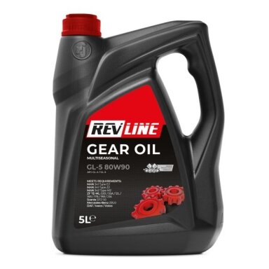 Transmisinė alyva Revline GL-5 80W90, 5L