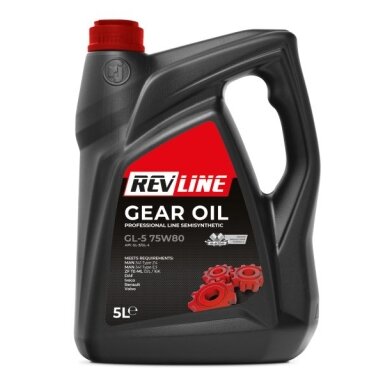 Transmisinė alyva Revline SEM. GL-5 75W80, 5L