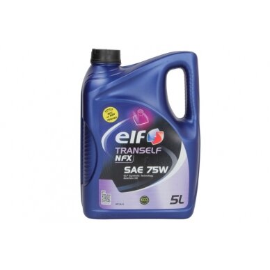 Transmisinė alyva ELF TRANSELF NFX 75W, 5L Transmisinė alyva ELF TRANSELF NFX 75W, 5L