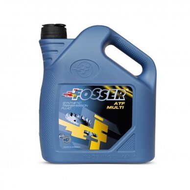 Transmisinė alyva Fosser ATF Multi, 4l (geltona) Transmisinė alyva Fosser ATF Multi, 4l (geltona)