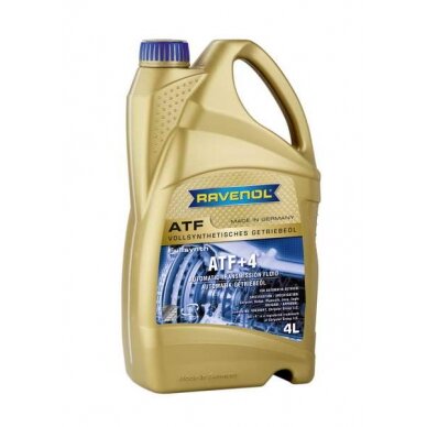 Transmisinė alyva Ravenol ATF+4 FLUID, 4L Transmisinė alyva Ravenol ATF+4 FLUID, 4L