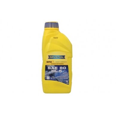 Transmisinė alyva Ravenol EPX SAE 80 GL-5, 1L Transmisinė alyva Ravenol EPX SAE 80 GL-5, 1L