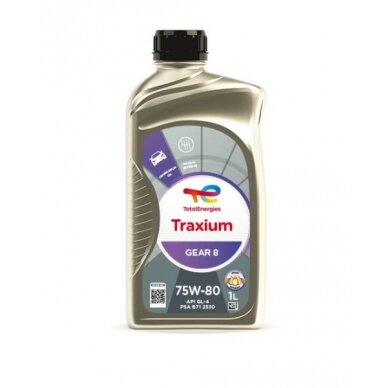 Transmisinė alyva Total Traxium GEAR 8 75W80, 1L Transmisinė alyva Total Traxium GEAR 8 75W80, 1L