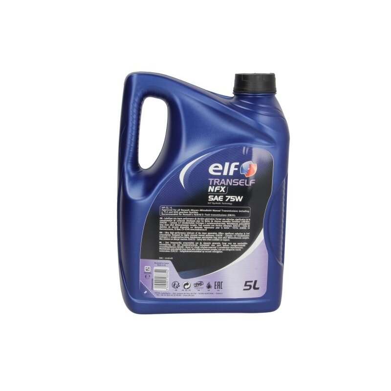 Transmisinė alyva ELF TRANSELF NFX 75W, 5L 1 Transmisinė alyva ELF TRANSELF NFX 75W, 5L 1