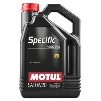 Variklio alyva Motul Specific RBS0-2AE 0W20, 5L Variklio alyva Motul Specific RBS0-2AE 0W20, 5L