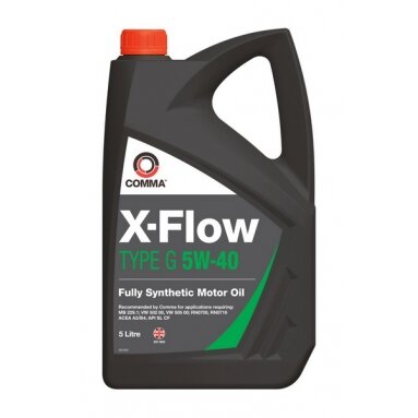 Variklio alyva Comma X-FLOW G 5W40 SYNT., 5L