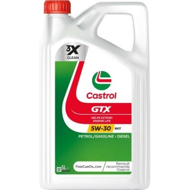 Variklinė alyva Castrol GTX 5W30 RN17, 5L