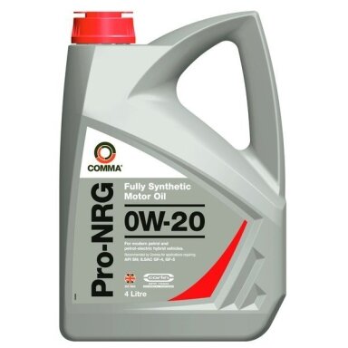 Variklio alyva Comma PRO-NRG 0W20, 4L