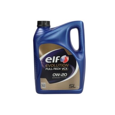 Variklio alyva ELF Evolution Fulltech VCX 0W20, 5L