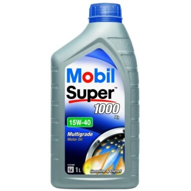 Variklio alyva Mobil Super 1000 X1 15W40, 1L