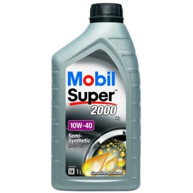 Variklio alyva Mobil Super 2000 X1 10W40, 1L