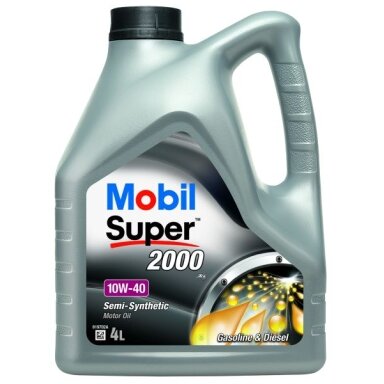 Variklio alyva Mobil Super 2000 X1 10W40, 4L