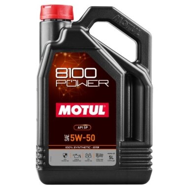 Variklio alyva Motul 8100 POWER 5W50, 5L