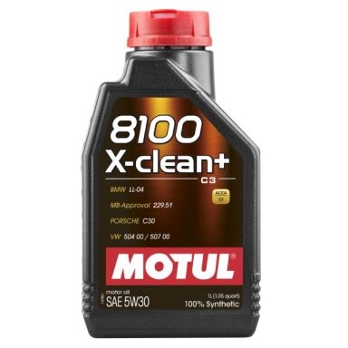 Variklio alyva Motul 8100 X-CLEAN+ 5W30, 1L