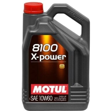 Variklio alyva Motul 8100 X-POWER 10W60, 5L