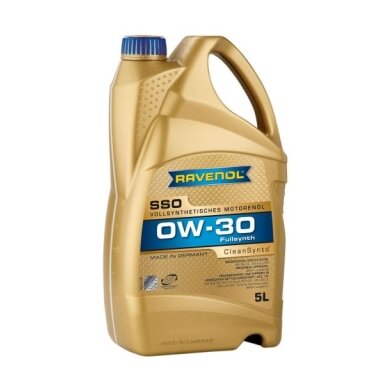 Variklio alyva Ravenol SSO SAE 0W30, 5L