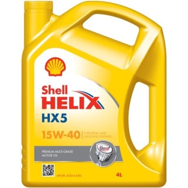 Variklio alyva Shell Helix HX5 15W40, 4L