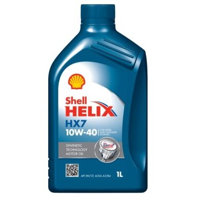 Variklio alyva Shell Helix HX7 10W40, 1L