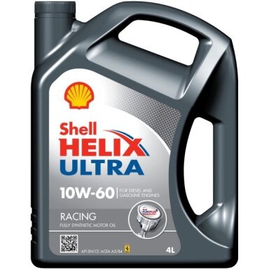 Variklio alyva Shell Helix Ultra  RACING 10W60, 4L