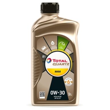 Variklio alyva Total Quartz 9000 0W30 A5/B5, 1L